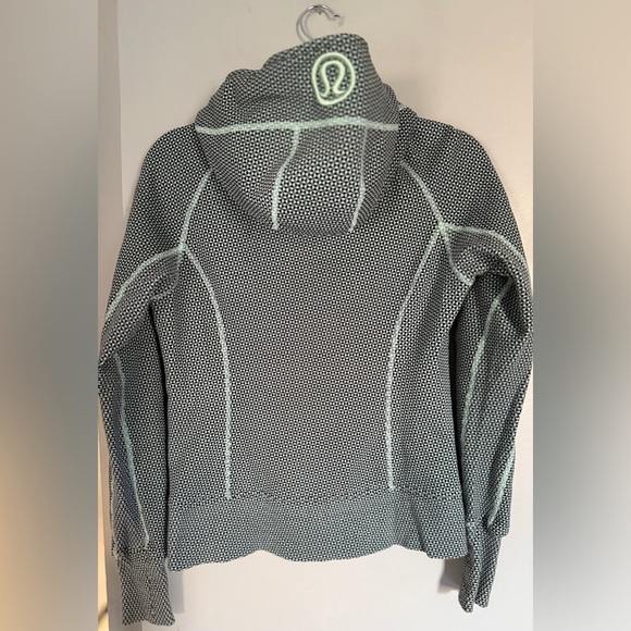Lululemon Full Zip Scuba Jacket - Double Diamond Fresh Teal - Picture 6 of 6